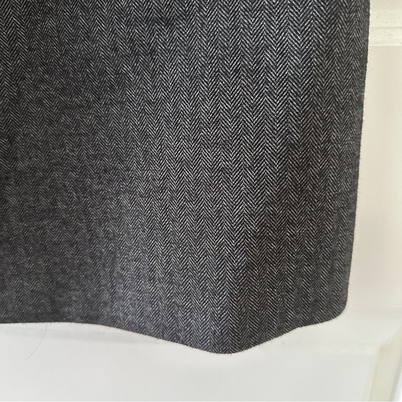 J Crew Suiting Gray Herringbone Sleeveless Sheath Dress Women’s Size 6 Career - Picture 8 of 17